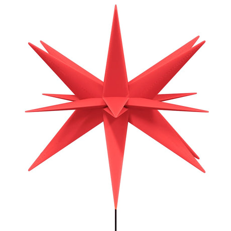 VIDAXL -Weihnachtslampe mit Erdungsnadel und LED faltbar 57 cm rot