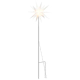 Vidaxx Weihnachtslampe mit Erdspieß und LED klappbar 57 cm weiß