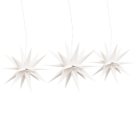 Vidaxl -Weihnachtslampen mit LEDs 3 PCs falten weiß