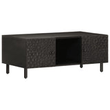 Vidaxl salontafel 100x54x40 cm massief mangohout zwart