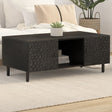 Vidaxl salontafel 100x54x40 cm massief mangohout zwart