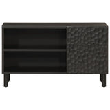 Vidaxl tv-meubel 80x31x46 cm massief mangohout zwart