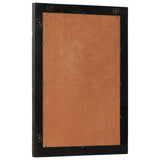 Vidaxl Badezimmerspiegel 50x70x2,5 cm Festes Mangoholz und Glasschwarz