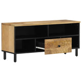 Vidaxl tv-meubel 100x33x46 cm massief mangohout