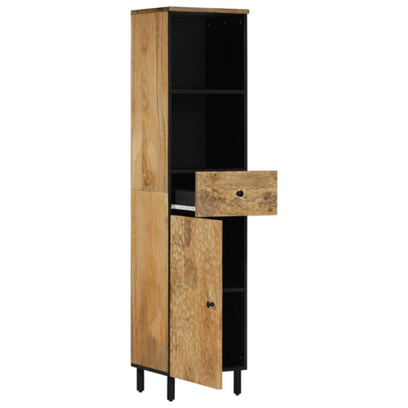 Vidaxl badkamerkast 38x33x160 cm massief mangohout