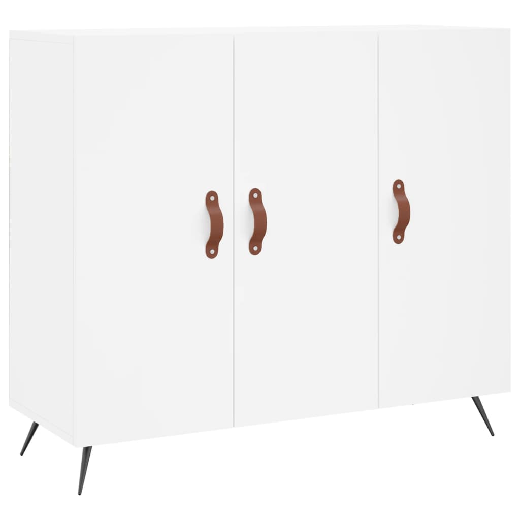 Vidaxl dressoir 90x34x80 cm bewerkt hout wit