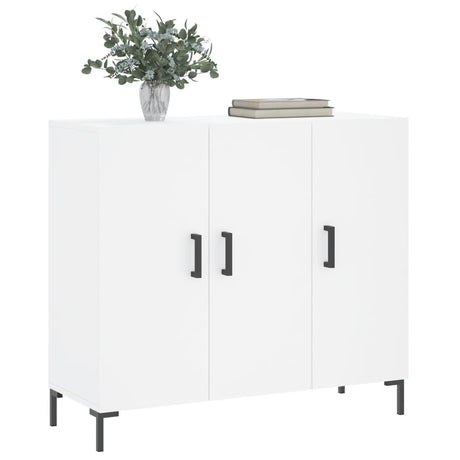 Vidaxl dressoir 90x34x80 cm bewerkt hout wit
