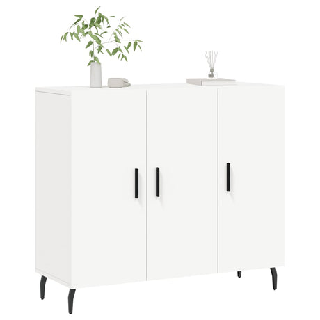 Vidaxl dressoir 90x34x80 cm bewerkt hout wit