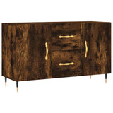 Vidaxl dressoir 100x36x60 cm bewerkt hout gerookt eikenkleurig