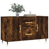 Vidaxl dressoir 100x36x60 cm bewerkt hout gerookt eikenkleurig
