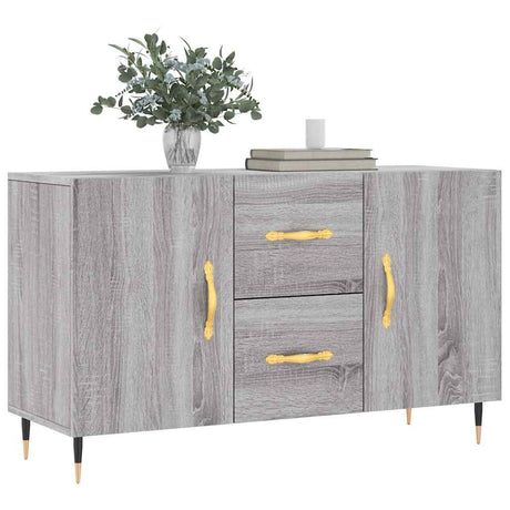 Vidaxl dressoir 100x36x60 cm bewerkt hout grijs sonoma eikenkleurig