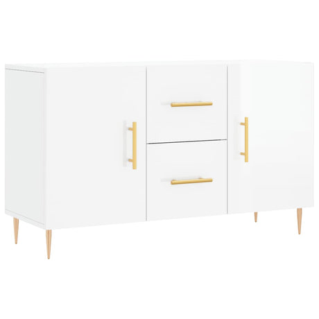 Vidaxl dressoir 100x36x60 cm bewerkt hout hoogglans wit