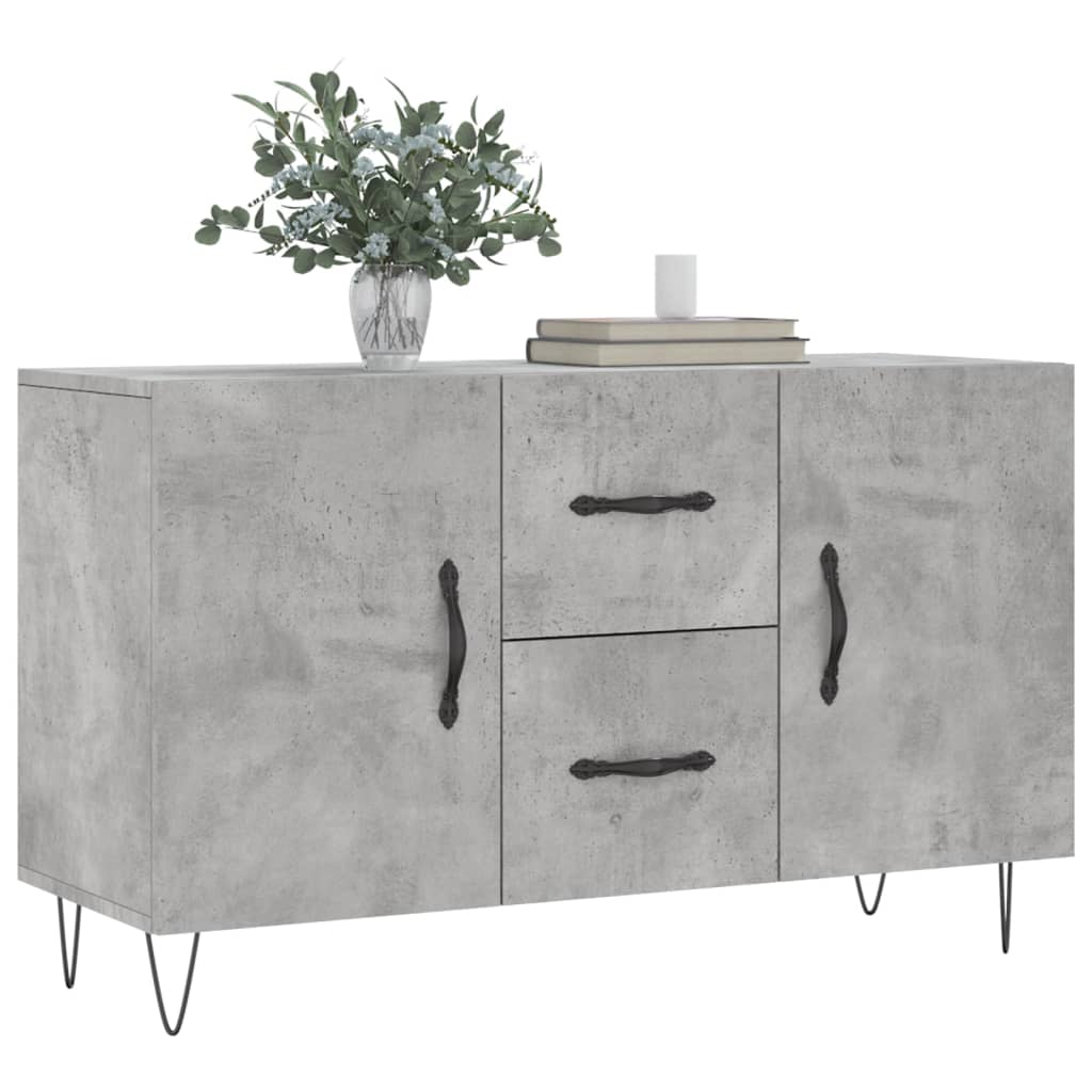 Vidaxl dressoir 100x36x60 cm bewerkt hout betongrijs