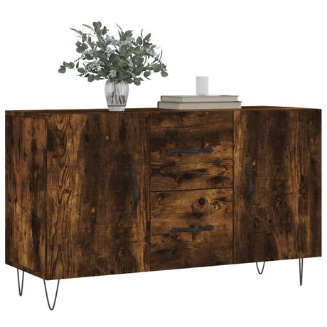 Vidaxl dressoir 100x36x60 cm bewerkt hout gerookt eikenkleurig