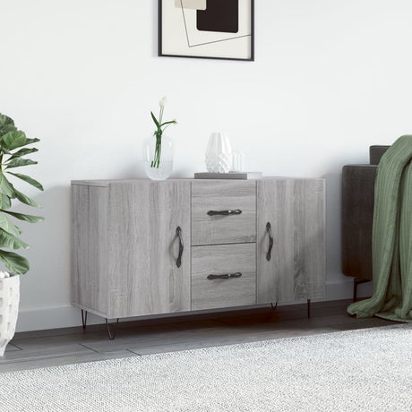 Vidaxl dressoir 100x36x60 cm bewerkt hout grijs sonoma eikenkleurig