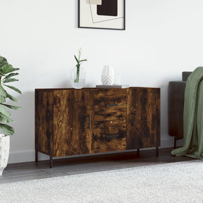 Vidaxl dressoir 100x36x60 cm bewerkt hout gerookt eikenkleurig