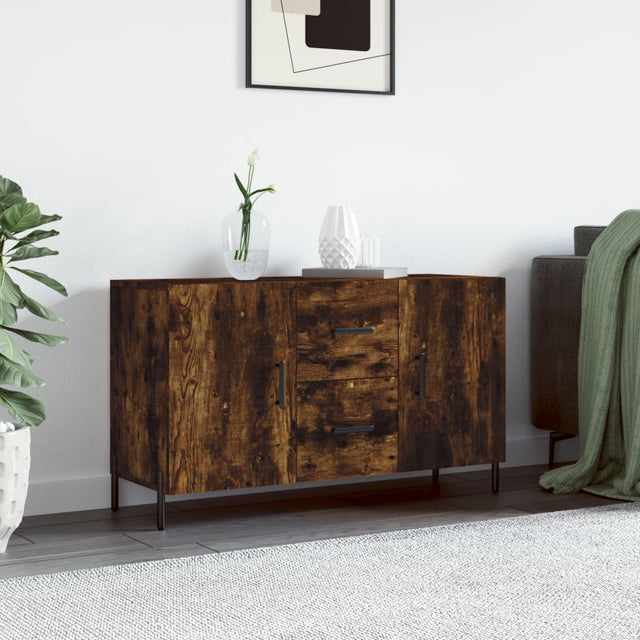 Vidaxl dressoir 100x36x60 cm bewerkt hout gerookt eikenkleurig