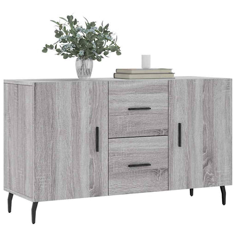 Vidaxl dressoir 100x36x60 cm bewerkt hout grijs sonoma eikenkleurig