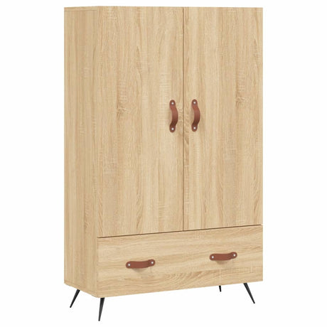 Vidaxl hoge kast 69,5x31x115 cm bewerkt hout sonoma eikenkleurig