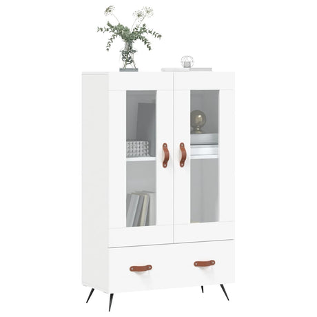 Vidaxl hoge kast 69,5x31x115 cm bewerkt hout wit