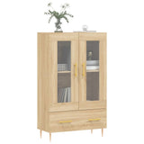Vidaxl hoge kast 69,5x31x115 cm bewerkt hout sonoma eikenkleurig