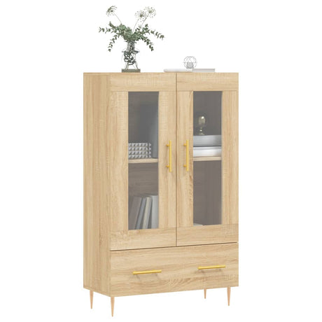 Vidaxl hoge kast 69,5x31x115 cm bewerkt hout sonoma eikenkleurig
