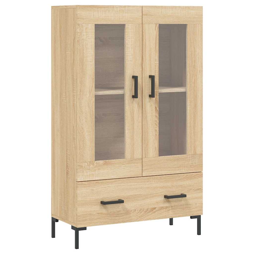Vidaxl hoge kast 69,5x31x115 cm bewerkt hout sonoma eikenkleurig