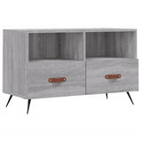 Vidaxl tv-meubel 80x36x50 cm bewerkt hout grijs sonoma eikenkleurig