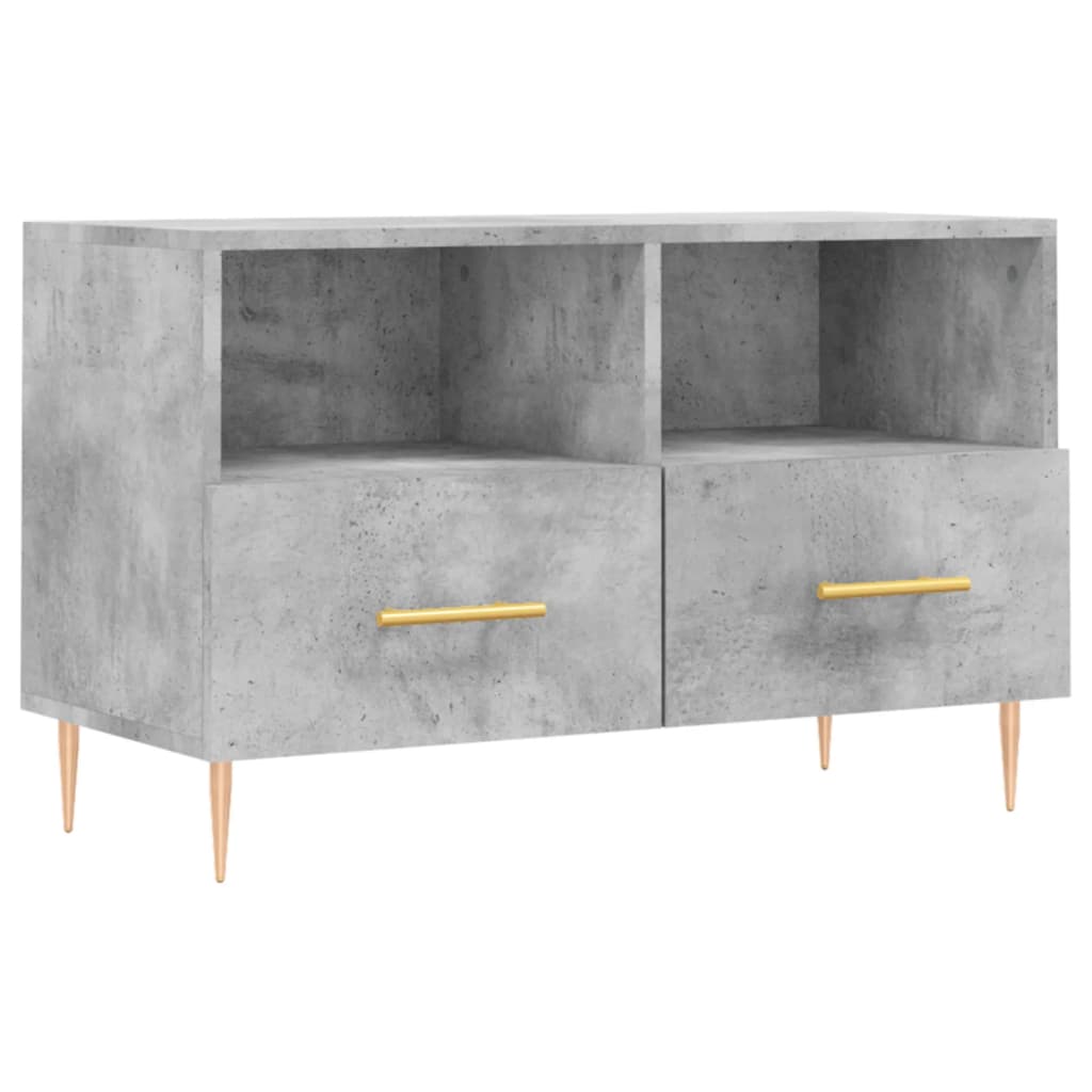 Vidaxl tv-meubel 80x36x50 cm bewerkt hout betongrijs