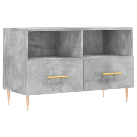 Vidaxl tv-meubel 80x36x50 cm bewerkt hout betongrijs