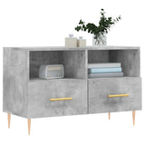 Vidaxl tv-meubel 80x36x50 cm bewerkt hout betongrijs