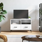 Vidaxl tv-meubel 80x36x50 cm bewerkt hout hoogglans wit