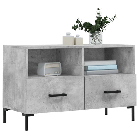 Vidaxl tv-meubel 80x36x50 cm bewerkt hout betongrijs