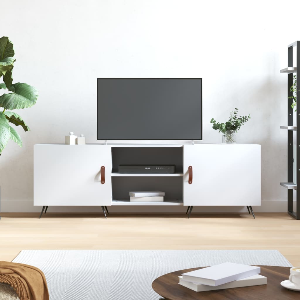 Vidaxl tv-meubel 150x30x50 cm bewerkt hout wit