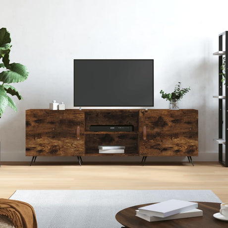 Vidaxl tv-meubel 150x30x50 cm bewerkt hout gerookt eikenkleurig
