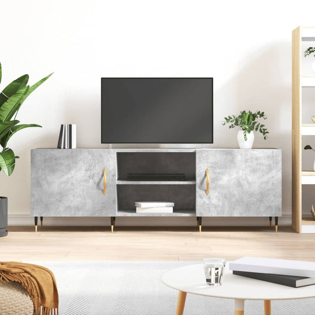 Vidaxl tv-meubel 150x30x50 cm bewerkt hout betongrijs