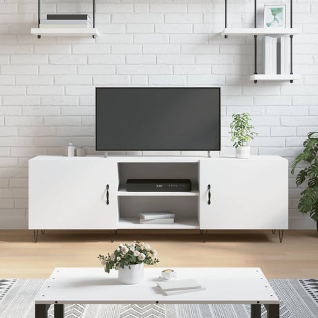 Vidaxl tv-meubel 150x30x50 cm bewerkt hout wit