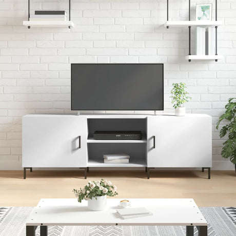 Vidaxl tv-meubel 150x30x50 cm bewerkt hout wit