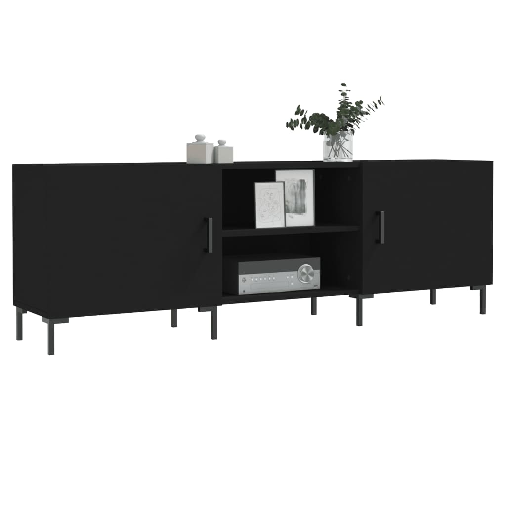 Vidaxl tv-meubel 150x30x50 cm bewerkt hout zwart