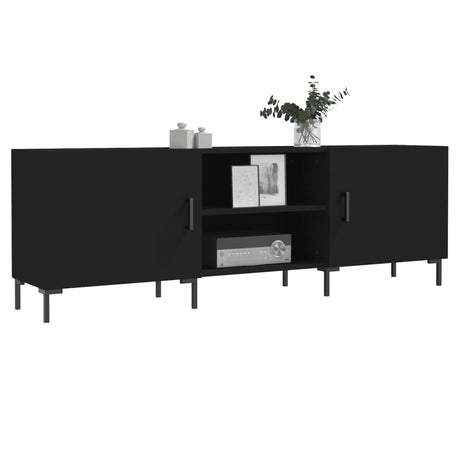 Vidaxl tv-meubel 150x30x50 cm bewerkt hout zwart
