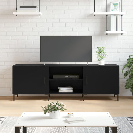 Vidaxl tv-meubel 150x30x50 cm bewerkt hout zwart