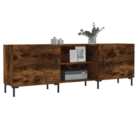 Vidaxl tv-meubel 150x30x50 cm bewerkt hout gerookt eikenkleurig