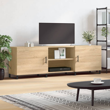Vidaxl tv-meubel 150x30x50 cm bewerkt hout sonoma eikenkleurig