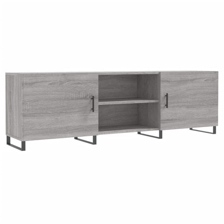 Vidaxl tv-meubel 150x30x50 cm bewerkt hout grijs sonoma eikenkleurig