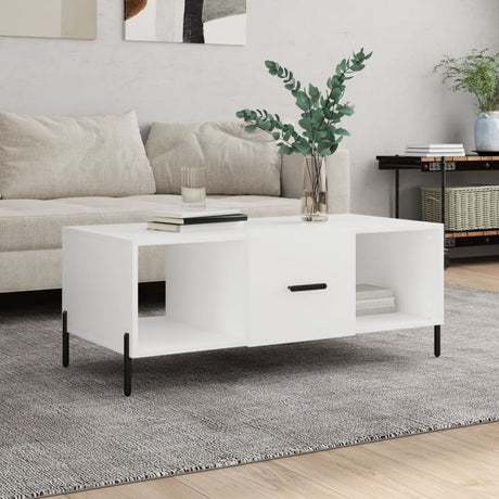 Vidaxl salontafel 102x50x40 cm bewerkt hout wit