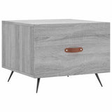 Vidaxl salontafel 50x50x40 cm bewerkt hout grijs sonoma eiken
