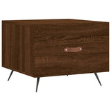 Vidaxl salontafel 50x50x40 cm bewerkt hout bruin eikenkleur
