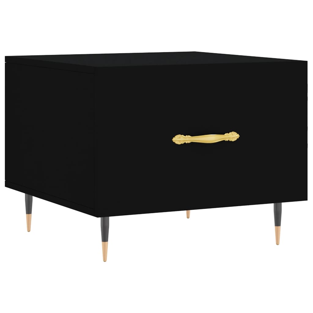 Vidaxl salontafel 50x50x40 cm bewerkt hout zwart