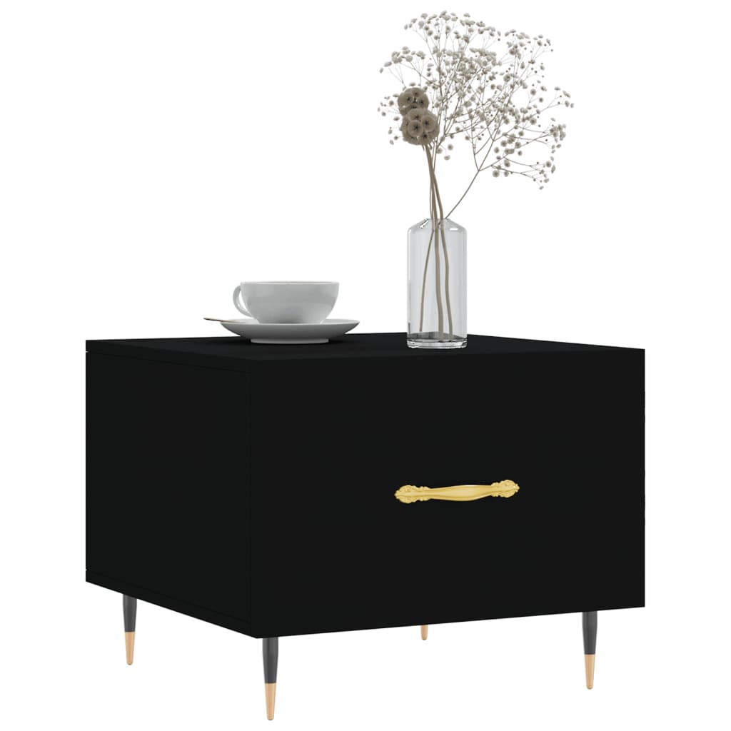 Vidaxl salontafel 50x50x40 cm bewerkt hout zwart