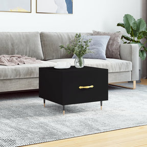 Vidaxl salontafel 50x50x40 cm bewerkt hout zwart
